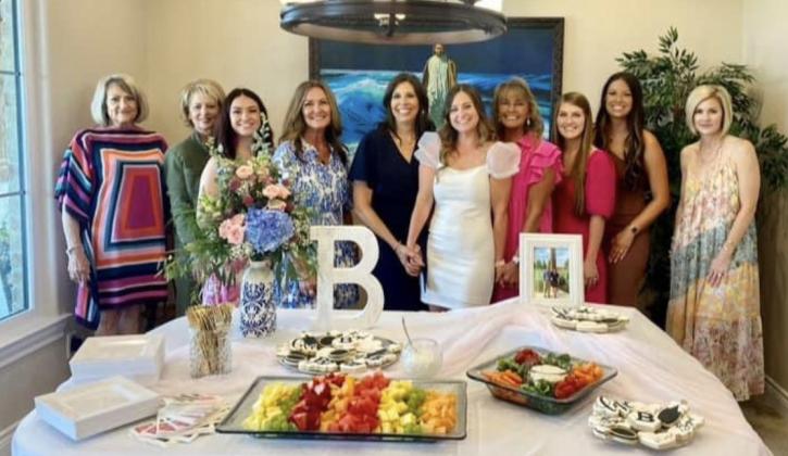 Brooke McCormick was honored with a bridal shower on June 24. Pictured left to right: Kathy Williams, Carla Winston, Chaela Espino, Amy Tapp, Shelly Petty, Brooke McCormick, Karen Jackson, Kinsey Knelsen, Shelby Petty and Kara Mack. (Contributed photo)